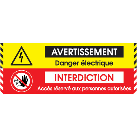 Signalétique Sol Danger Électrique | Zone-Print.fr