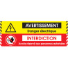 Signalétique Sol Danger Électrique | Zone-Print.fr