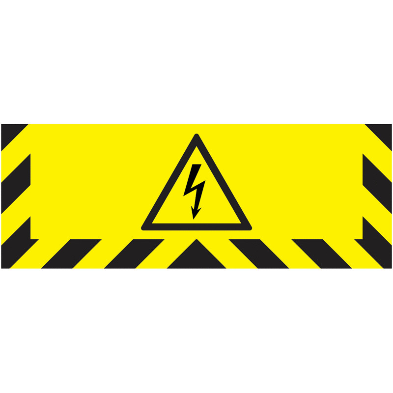 Autocollant Sol Danger Électrique | Signalisation B2B Zone-Print