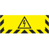 Autocollant Sol Danger Électrique | Signalisation B2B Zone-Print