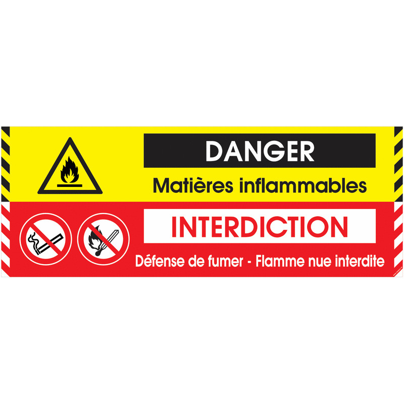 Signalisation Sol Danger | Matières Combustibles - Zone-Print