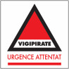 Signalétique Urgence Vigipirate | Vitrophanie Pro | Zone-Print