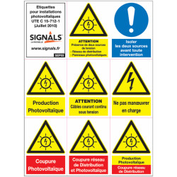 Étiquettes de Signalisation Solaire Pro | Zone-Print.fr