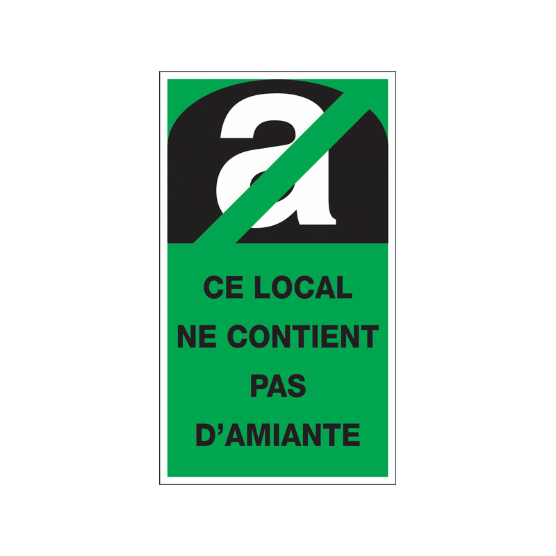 Étiquette Signalétique : Absence de Composant Nocif | Zone-Print