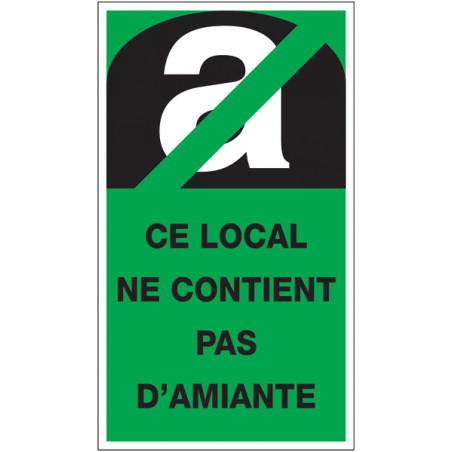 Étiquette Signalétique : Absence de Composant Nocif | Zone-Print