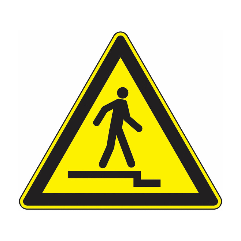 Panneau Accès Accidenté en Descente | Signalétique Sécurité