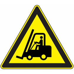 Panneau Danger Circulation Véhicules - Signalétique Pro