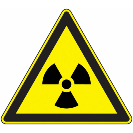 Panneau Danger Rayonnements Ionisants | Zone-Print.fr