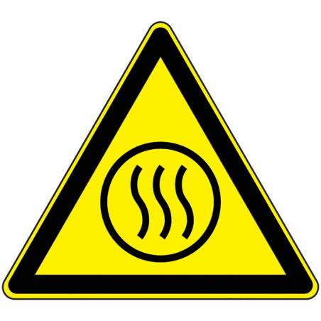 Panneau Danger Contenu Brûlant - Signalétique Sécurité