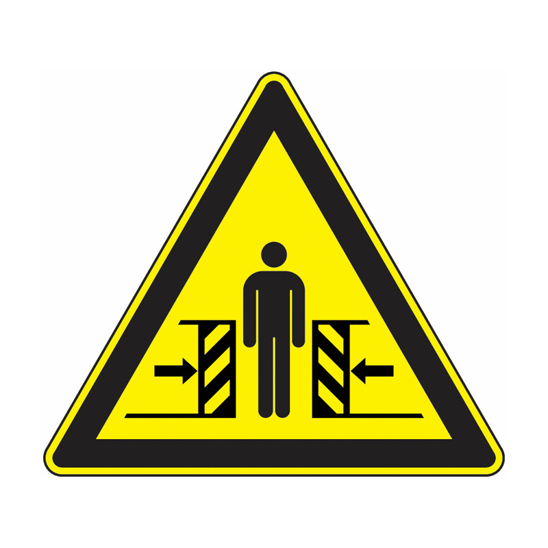 Panneau Attention Portes en Mouvement | Sécurité Pro Zone-Print