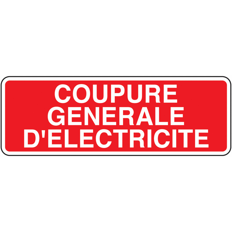 Panneau Coupure Urgence | Signalétique Sécurité Industrielle