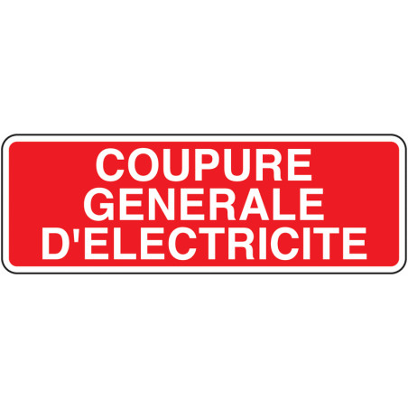 Panneau Coupure Urgence | Signalétique Sécurité Industrielle