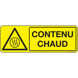 Panneau Danger Contenu Chaud | Signalisation Sécurité Pro