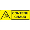 Panneau Danger Contenu Chaud | Signalisation Sécurité Pro