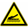 Panneau Danger Reptiles Aquatiques | Zone-Print.fr