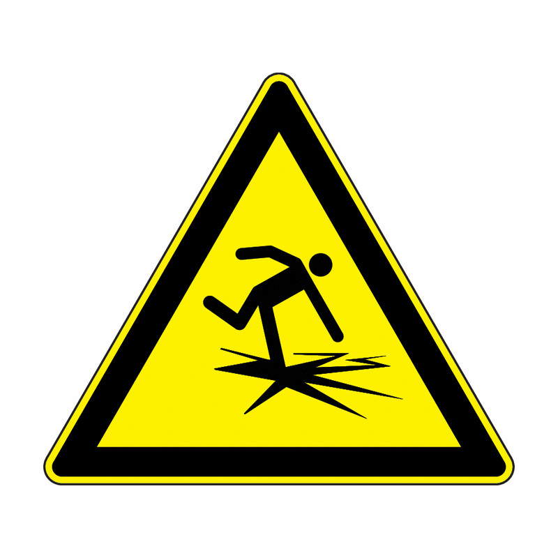 Panneau Danger Glace Mince | Signalétique Sécurité Pro