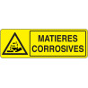 Panneau Danger Corrosif | Symbole &  | Zone-Print.fr