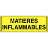 Panneau Danger Matières Inflammables Texte | Zone-Print