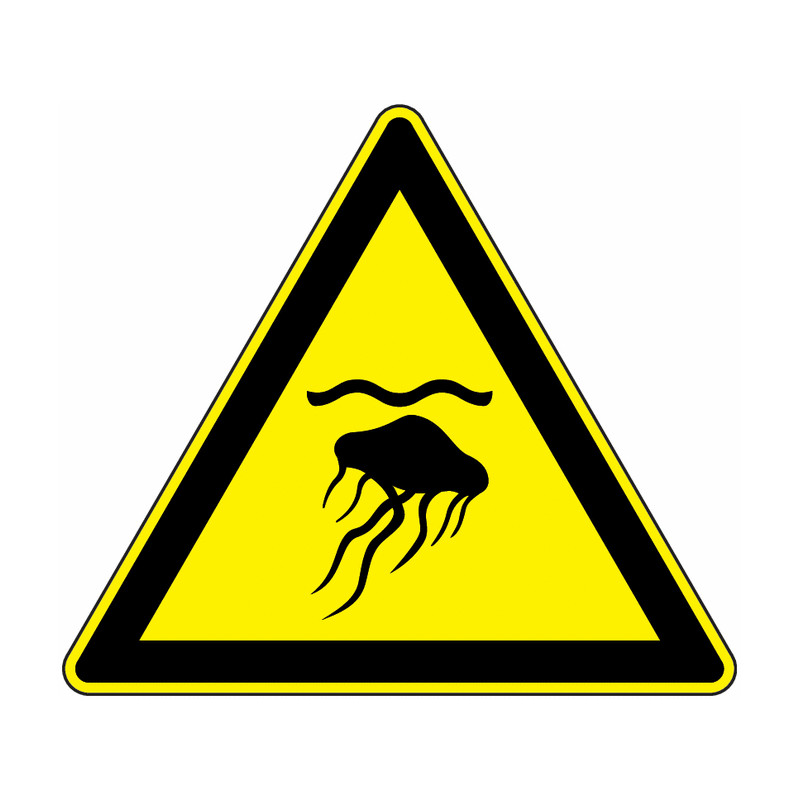 Panneau Danger Créatures Marines Urticantes | Zone-Print