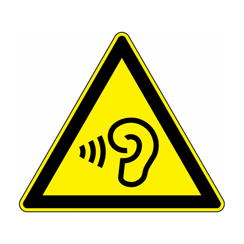 Panneau Danger Bruit Élevé | Signalétique Sonore Industrielle