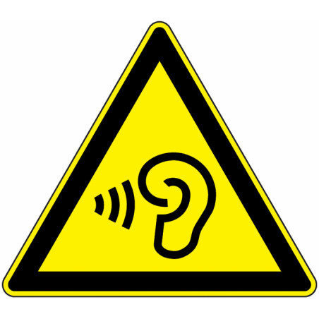 Panneau Danger Bruit Élevé | Signalétique Sonore Industrielle