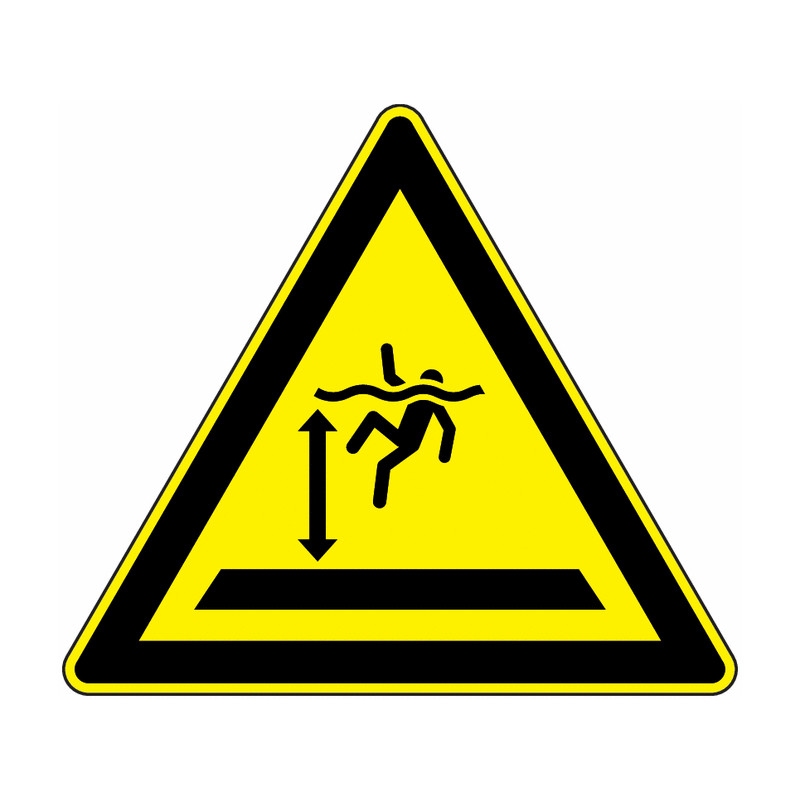 Panneau Danger Zone Aquatique Profonde | Signalétique Sécurité