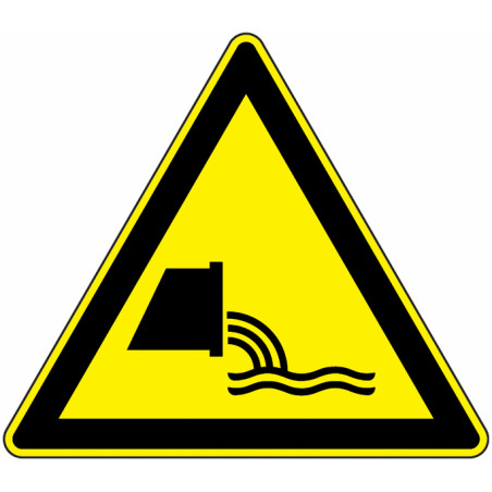 Panneau Danger Eaux Usées Industrielles | Zone-Print.fr