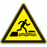 Panneau Danger Chute Milieu Aquatique | Zone-Print.fr