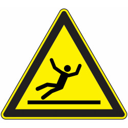 Panneau Danger Sol  Pro | Signalétique Industrielle Zone-Print