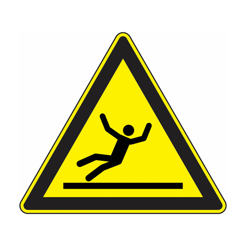 Panneau Danger Sol  Pro | Signalétique Industrielle Zone-Print