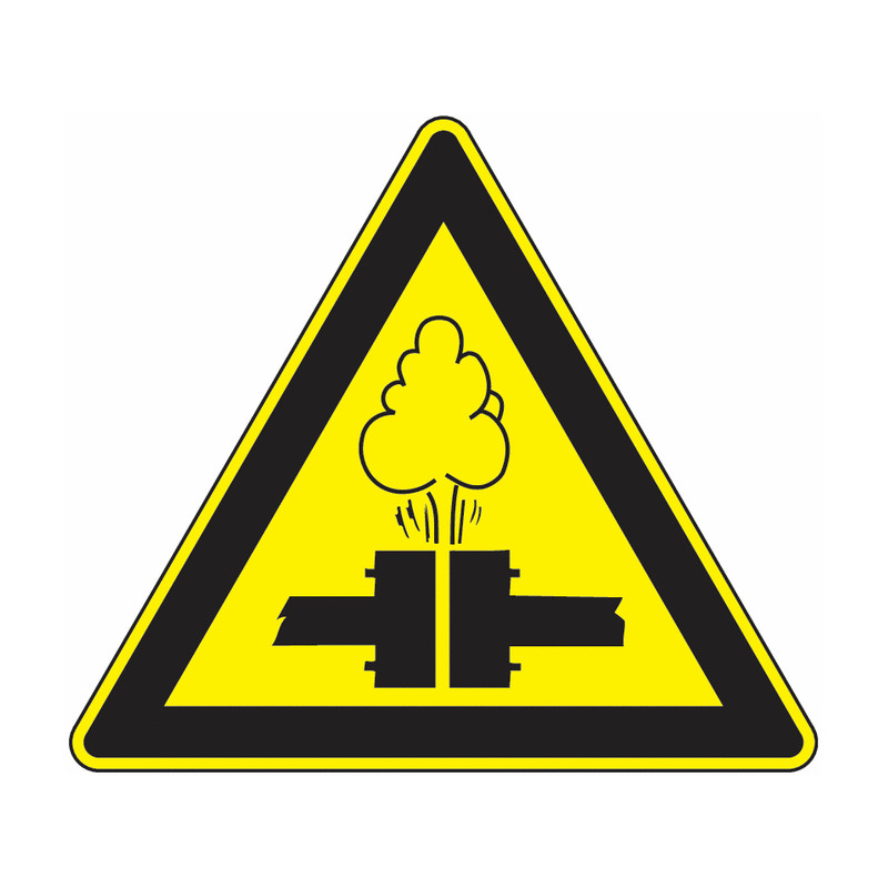 Panneau Danger Émanations Chaudes | Signalétique Pro