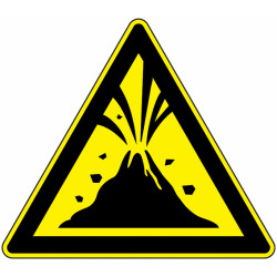 Panneau Danger Éruption Volcanique | Signalétique Industrielle
