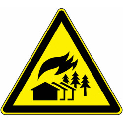 Panneau Danger Incendie Majeur | Signalétique Pro Zone-Print