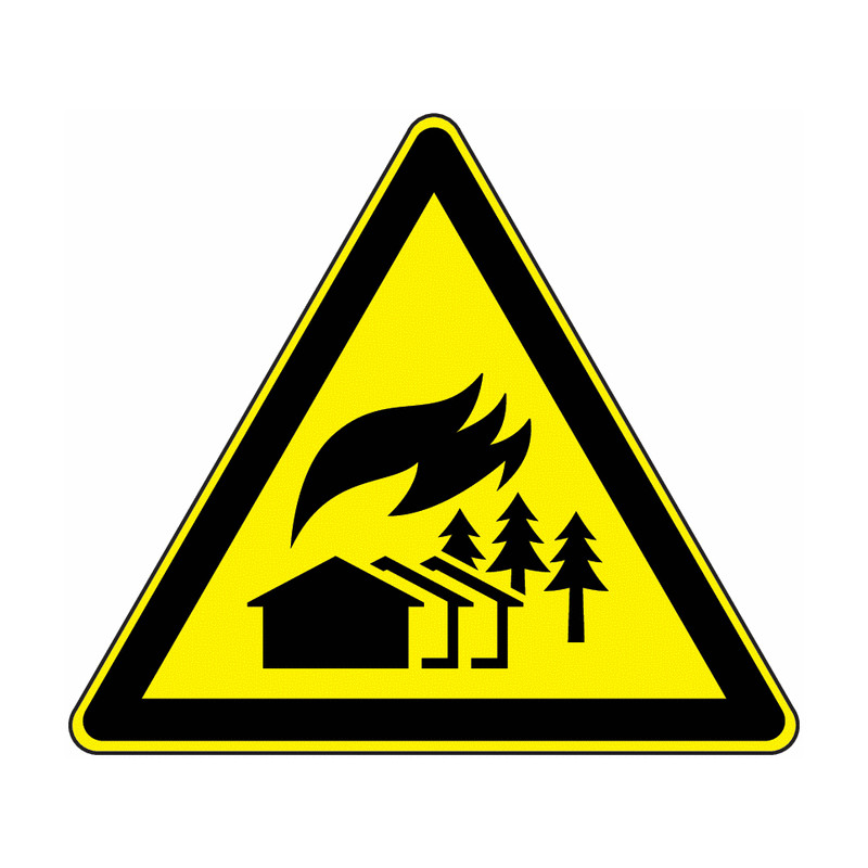 Panneau Danger Incendie Majeur | Signalétique Pro Zone-Print