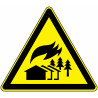 Panneau Danger Incendie Majeur | Signalétique Pro Zone-Print