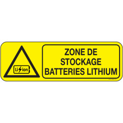 Panneau Danger Stockage Accumulateurs | Zone-Print.fr