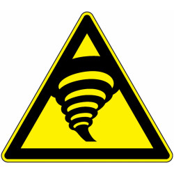 Panneau Danger Tornades | Signalisation Pro Zone-Print