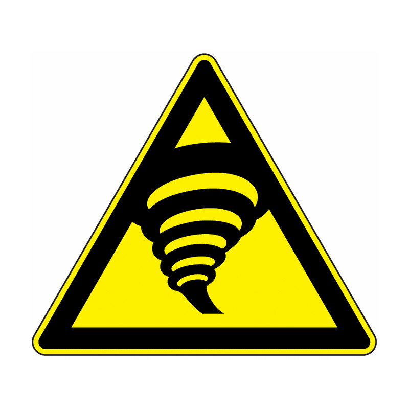 Panneau Danger Tornades | Signalisation Pro Zone-Print