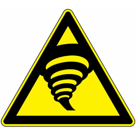 Panneau Danger Tornades | Signalisation Pro Zone-Print
