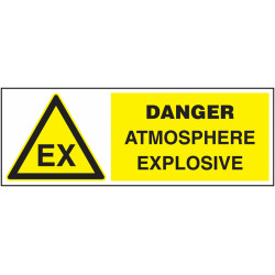 Panneau Danger Zone Inflammable | Signalétique Sécurité | Zone-Print