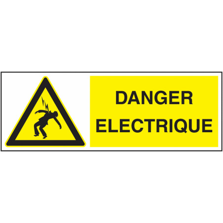 Sécurité Électrique: Panneau Danger Électrocution Pro | Zone-Print