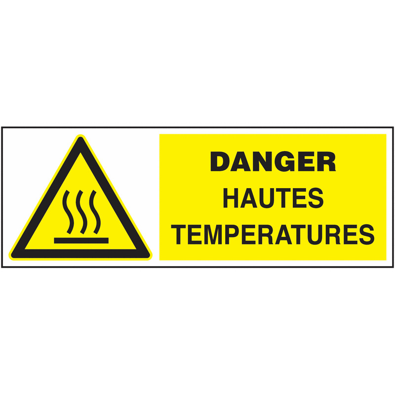 Panneau Danger Chaleur Intense - Signalétique Sécurité Pro