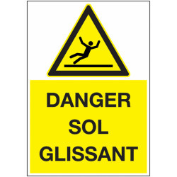 Panneau Danger Sol Humide | Signalétique Sécurité Industrielle