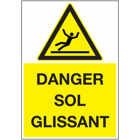 Panneau Danger Sol Humide | Signalétique Sécurité Industrielle