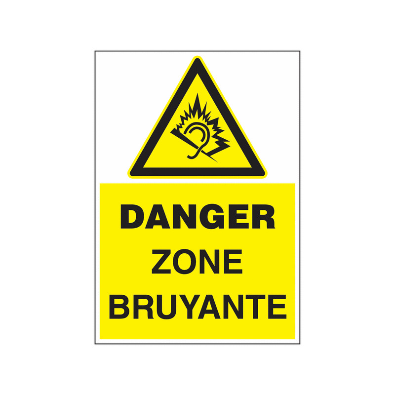 Panneau Danger Son Élevé | Signalétique Sécurité Acoustique