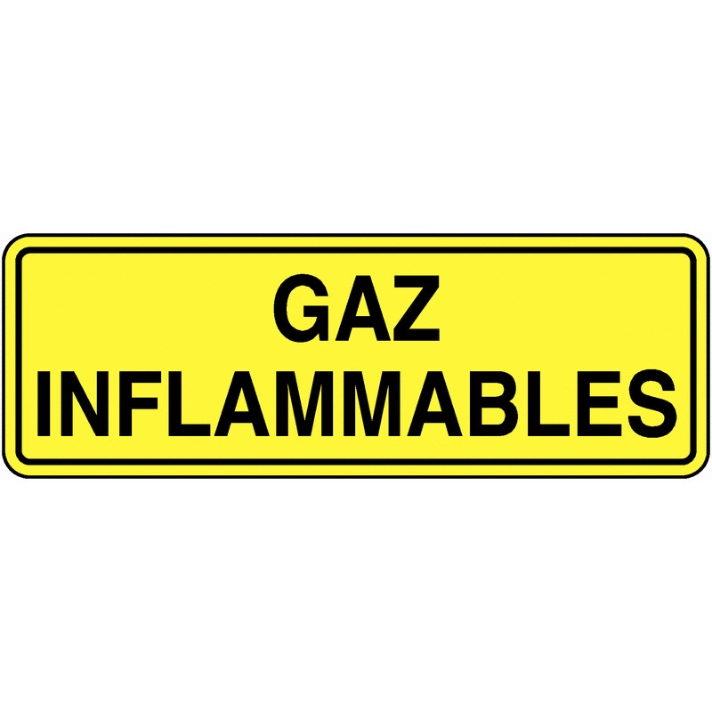 Panneau Danger Gaz Comburants | Signalétique Pro Zone-Print