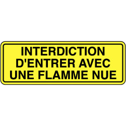 Panneau Interdiction Flamme Ouverte | Signalétique Pro