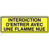 Panneau Interdiction Flamme Ouverte | Signalétique Pro