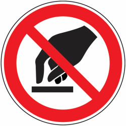 Panneau Ne Pas  | Signalétique Interdiction | Zone-Print