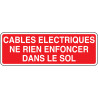 Panneau Interdiction de Creuser | Protection Réseaux BTP